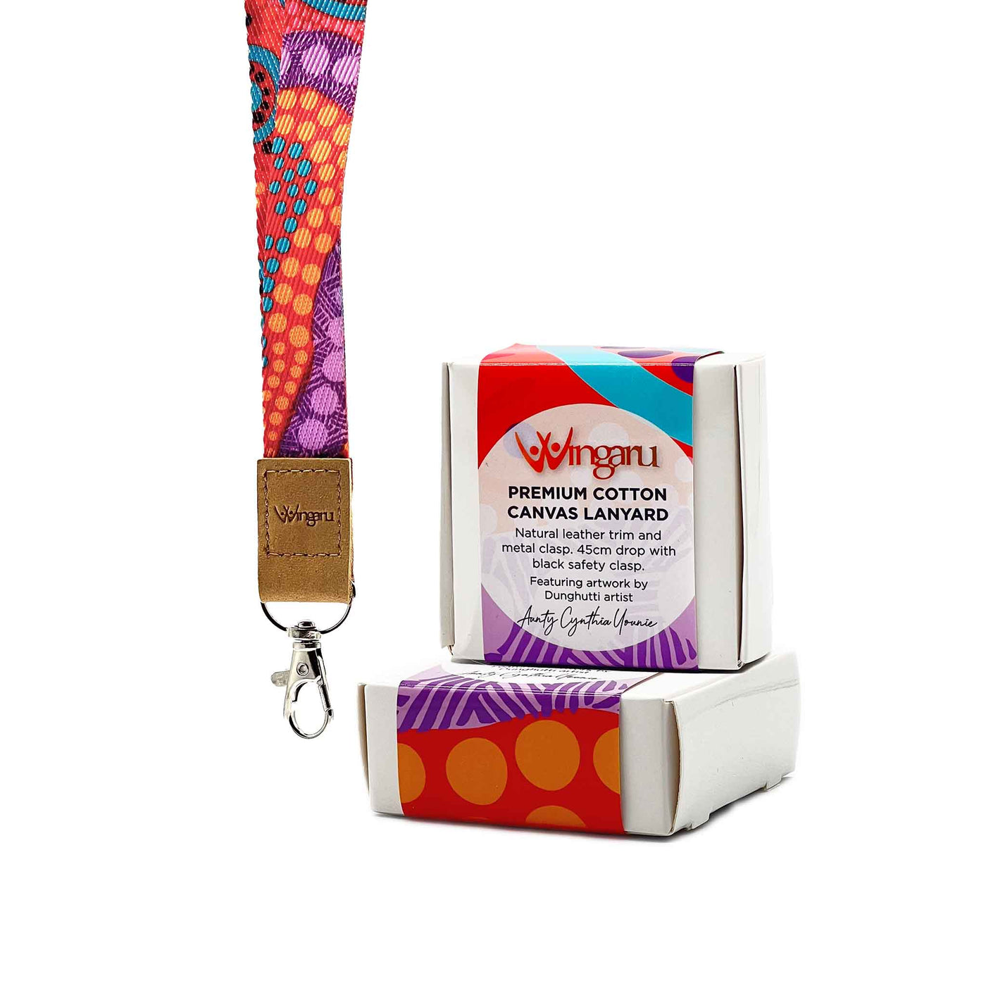 Lanyard First Nations Design in Orange