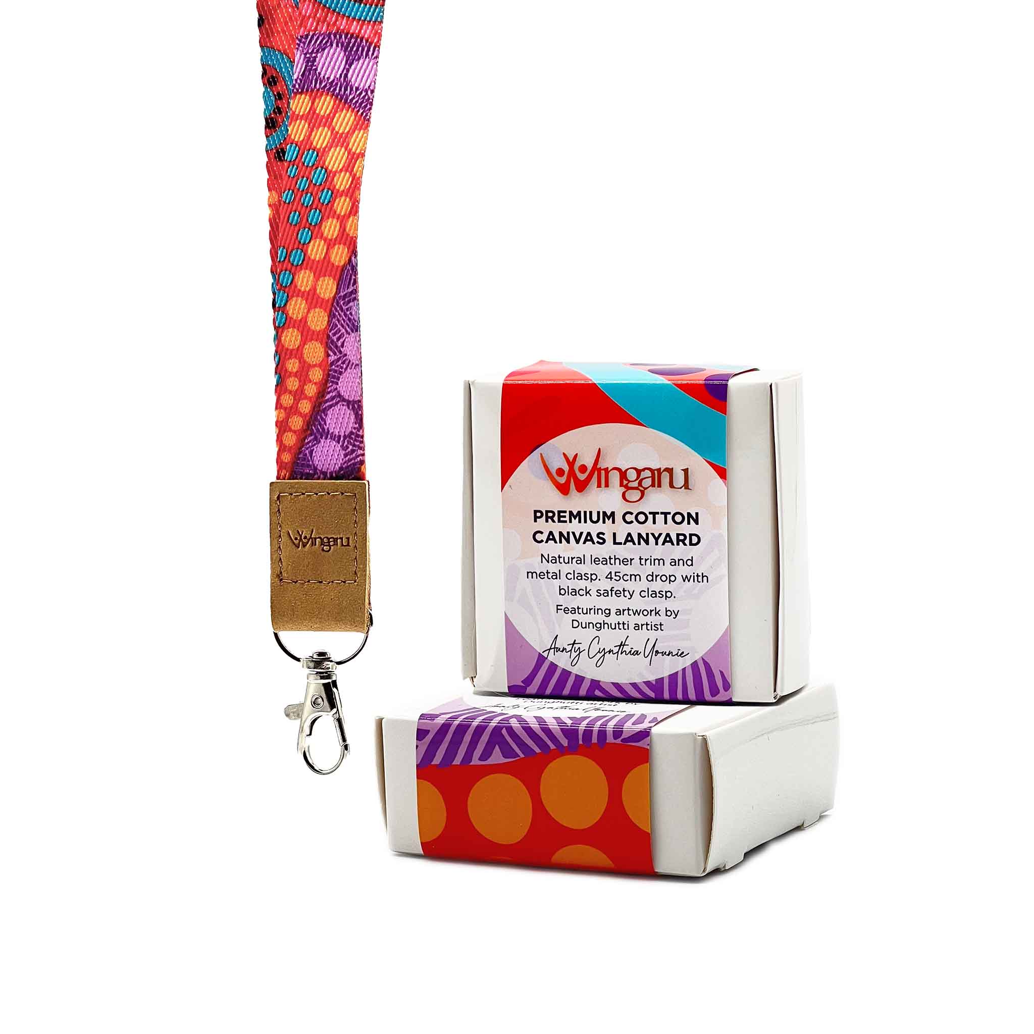 Lanyard First Nations Design in Orange