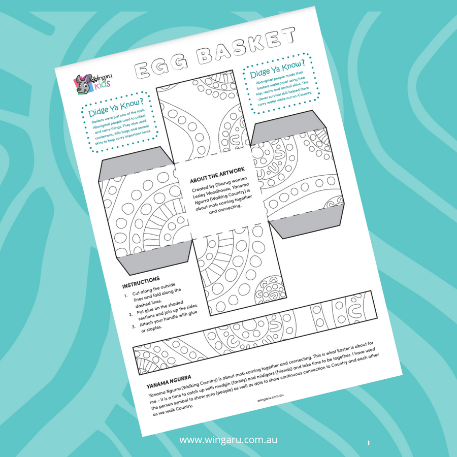 2025 Aboriginal Art Easter Basket Activity