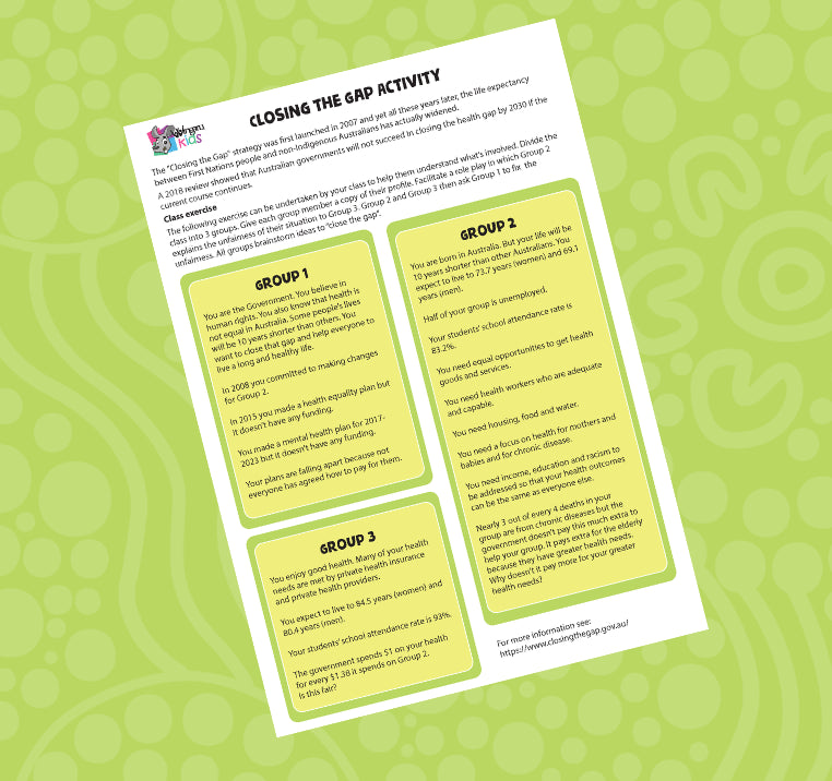 Closing the Gap Activity