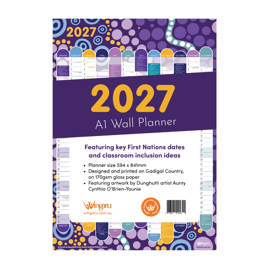 2027 Key First Nation Dates Wall Planner