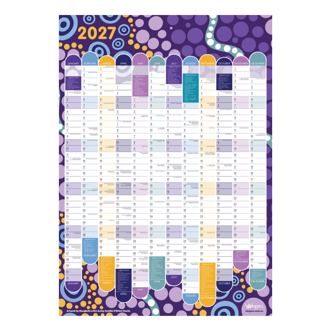 2027 Key First Nation Dates Wall Planner