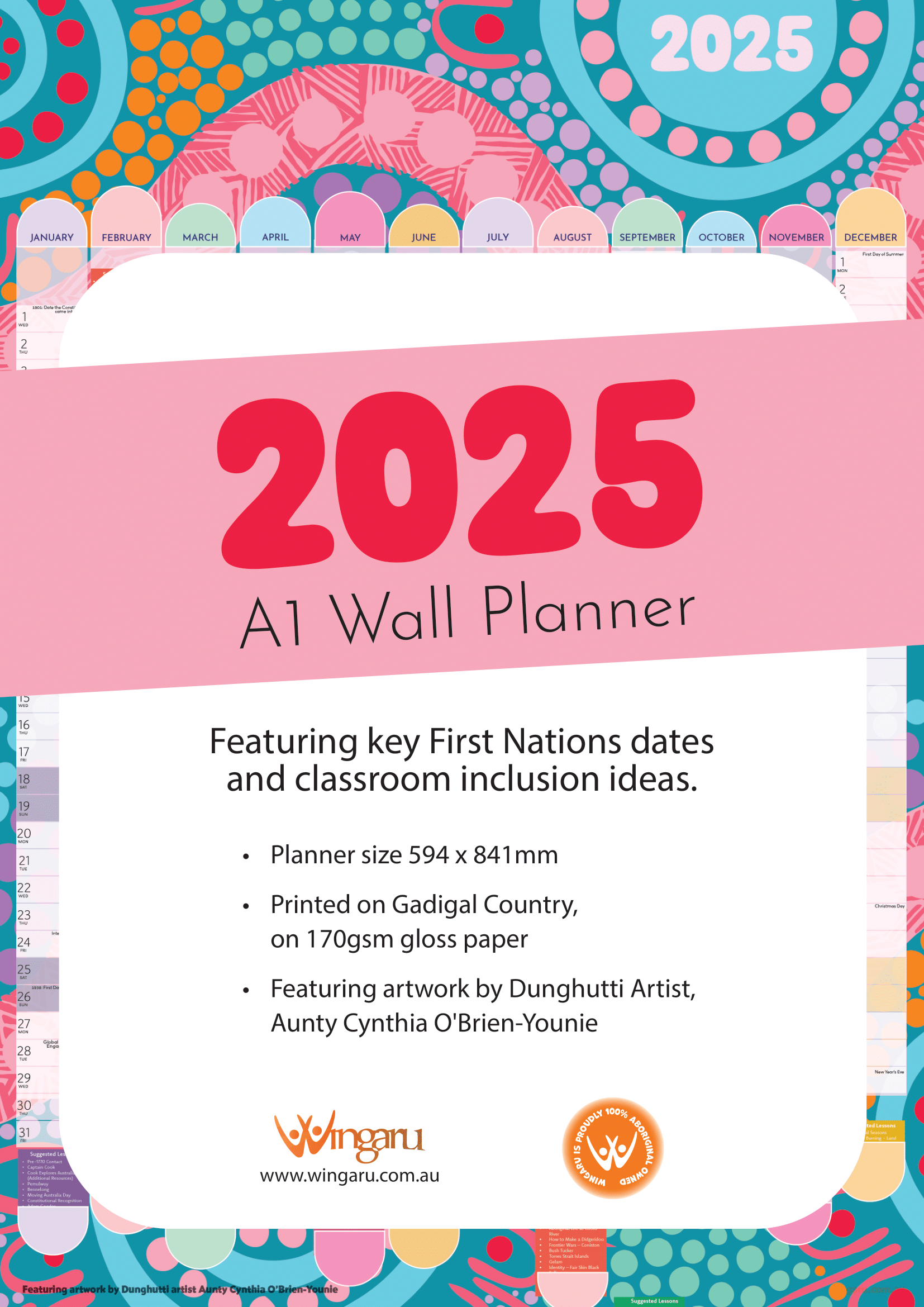 Key First Nations Dates 2025 A1 Planner